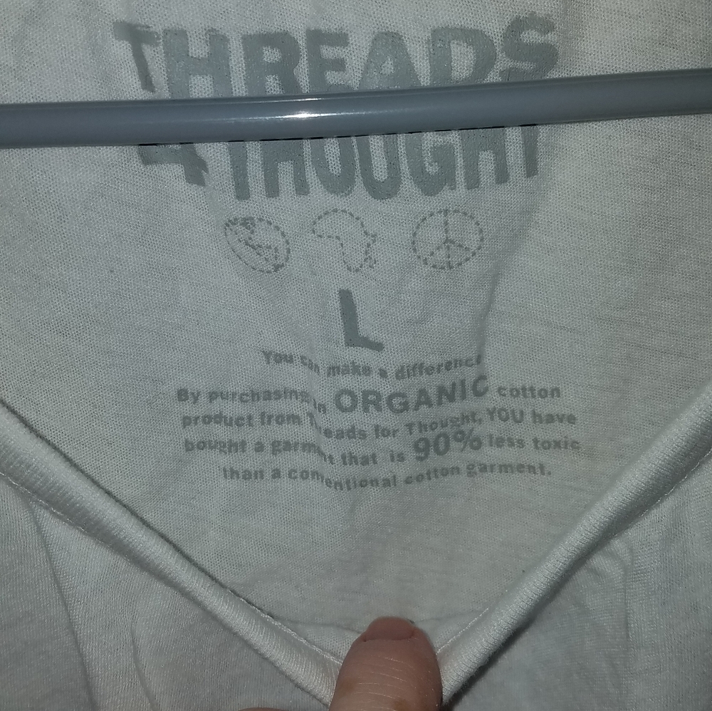 Threads4thought Basic White Tee Crew Neck - image 4